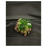 MCM Green Lucite Grape Cluster on Driftwood