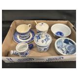 Blue/White Chinoiserie Lot-Bowls and more