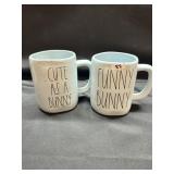 Rae Dunn Mugs-Funny Bunny Cute as Bunny
