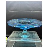 Unique Art Glass Console Bowl/Centerpiece