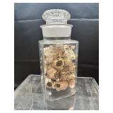 Vintage Apothecary Jar w/Barnacles-damage to lid