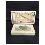 NIB Crystal Clear Tray/Home Accents Leaf Platter