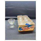 1950s Fostoria Century Sherbert Glasses-Glow Green