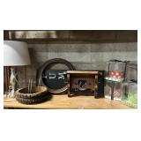 Shelf Deal-lamp/fall decor/nut bowl and more