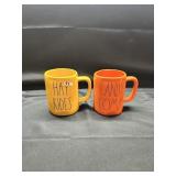 Hay Rides/Candy Coma Rae Dunn Mug Lot