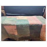 Vtg Handmade Quilt-flawed