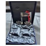 Crystal Music Note Ornament w/velvet box