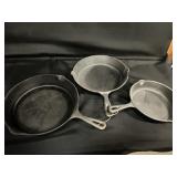 Set of 3 Ozark Trail Cast Iron Frying Pans