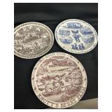 Transferware Souvenir Plates
