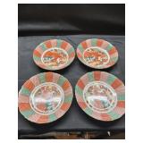 Arita Amari Peacock Soup Bowls