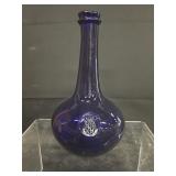 Hand Blown Cobalt Blue Decanter