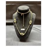 Evil Eye Gold Tone Necklace