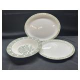 Buffalo China Platters/Royal China Veg Bowl