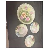 Bavaria Handpainted bowl/plate lot