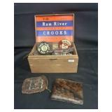 Vintage Cigar Box with contents