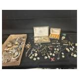 Vintage Costume Jewelry-watches, brooches, more