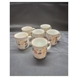 1970s Korea Speckled Stoneware Mugs