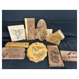 Wood Burning Plaque Lot