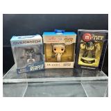 M&M/Funko/Overwatch Ornament and Action Figure Lot