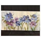 Silvia Vassileva Canvas Print Bold Blue Flowers