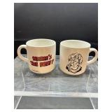 1984 Wendy's Where's The Beef Coffee Mugs