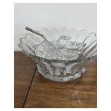 Vintage Hazel Atlas Punch Bowl/Cups/Ladel