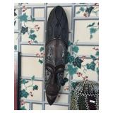 Large Hand Carved Wooden Tribal Mask