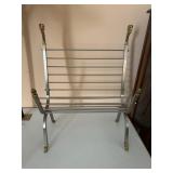 1970s Brass Rams Head Magazine Rack