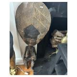 2ft Hand Carved Wooden Tribal Statue