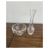 Waterford Crystal Bowl and Vase