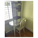 Mirrored Desk and Chair/Table