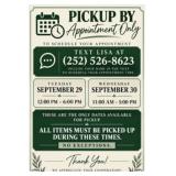 PICKUP BY APPOINTMENT ONLY