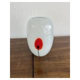Minimalist Modern White Speckle Art Vase