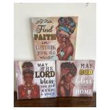 Set of Three Inspirational Canvases