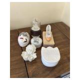 Porcelain Trinket Box lot and more