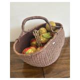 Seagrass Basket with Ornaments