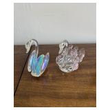 Crystal Swan Figurine Lot