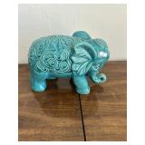 Ceramic Blue Elephant