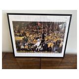Framed Stephen Curry Fabric Print