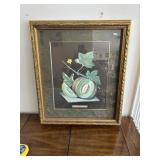 Framed Botanical Print Green Flesh Melon