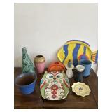 Mixed Lot-Vases/Owl Plate and More