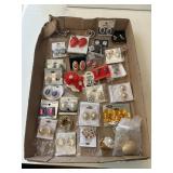 Large Lot Costume Clip-On Earrings