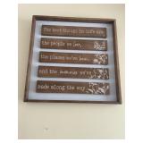 The Best Things in Life Wall Art