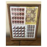 Framed Stamp Collection-Ray Charles Jimi Hendrix +