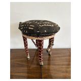 Flawed Giraffe Footstool and Pillow