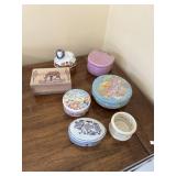 Porcelain Trinket Box Lot