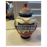 Vintage Biscotti Jar