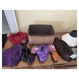 Head Scarf, toboggan, purse and more lot