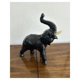 Authentic Leather Wrapped Elephant