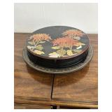 Laquerware Oriental Lazy Susan